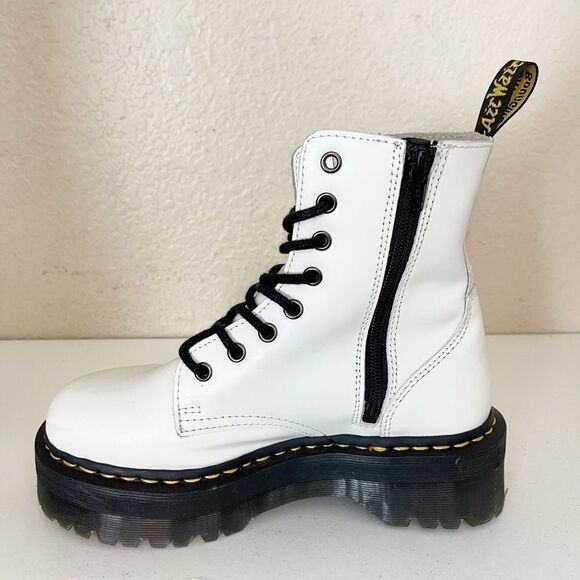 Doc Martens Jadon Boots Platform White. 7 - Picture 12 of 17
